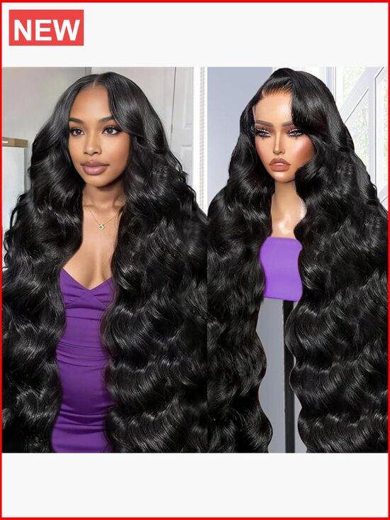 13x6 HD Lace Front Wig Human Hair 200 Density Body Wave Pre Plucked main image 6